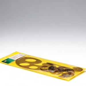 Venta al por mayor de fábrica: Juego de 3 reglas curvas francesas de plástico transparente para dibujo y medición, plantillas de diseño. - Product Image 5