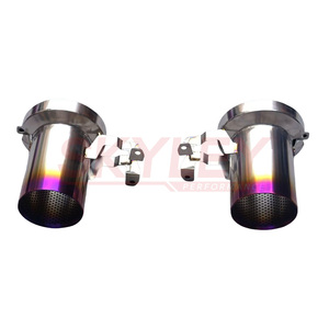 Sistema de escape de titanio de alto rendimiento para Lamborghini <span class=keywords><strong>Aventador</strong></span> <span class=keywords><strong>Svj</strong></span> tubo de escape con válvula Catback sonido de tono alto F1 - Product Image 3