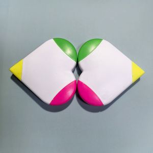 AHA Art Gift - Juego de 3 Marcadores Fluorescentes con Punta de Pincel Oblicua y Logotipo Personalizado, 3 Colores, para Estudiantes - Product Image 4