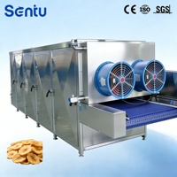 Séchoir à trois couches à économie d'énergie pour usine alimentaire industrielle, séchoir à air chaud à trois couches pour la fabrication alimentaire