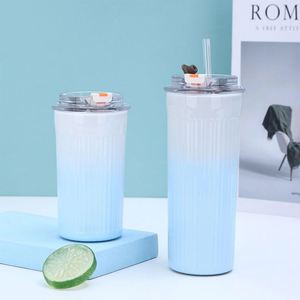 Custom 500ml <b>Double</b> <b>Wall</b> Vacuum Insulated Stainless Steel Eco-Friendly Travel Mug with for and Flower Design - Product Image 3