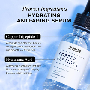 Suero Facial de Péptidos de Cobre Azul, Antiedad, Antiarrugas, Estimula el Colágeno y Reafirma la Piel - Product Image 5