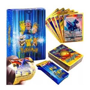 Prix de gros <span class=keywords><strong>en</strong></span> vrac sur des cartes Pokémon TCG scellées <span class=keywords><strong>en</strong></span> usine, collection de 55 cartes VMAX holographiques 3D dorées <span class=keywords><strong>en</strong></span> boîte plastique pour lot - Product Image 1