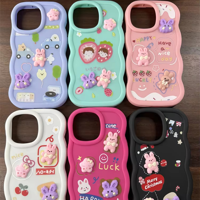 Cute Fashion Candy Color Phone Case for REDMI 13 Soft 3D Protective Cover for Xiaomi REDMI 14 NOTE 13 PRO 4G 5G / A3 POCO X6 PRO