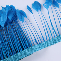 Vente en gros de 15 à 20cm de garniture en plumes d'oie pour robe jupe artisanat plumes décoratives véritables plumes