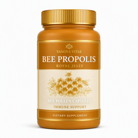 Capsules d'extrait de propolis, de gelée royale et de pollen d'abeille, agent immunostimulant, complément alimentaire énergétique, capsule de propolis