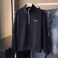 Ensemble veste et pull décontracté en molleton de coton épais de haute qualité pour femmes et hommes, coupe ample, 2 pièces