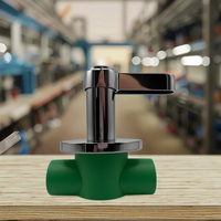 Vanne à boisseau sphérique manuelle rapide en laiton massif pour arrêt d'eau, tailles PPR 20-32mm, vente directe usine, OEM