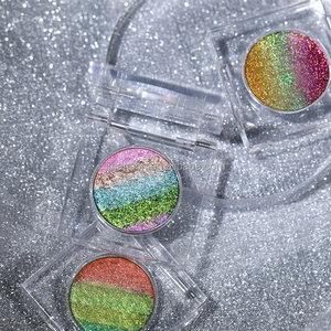 <strong>High</strong> Pigment 5 in 1 <strong>Rainbow</strong> Face Eye Makeup Sparkling Chameleon Eyeshadow Glitter Eye <strong>Shadow</strong> - Product Image 4