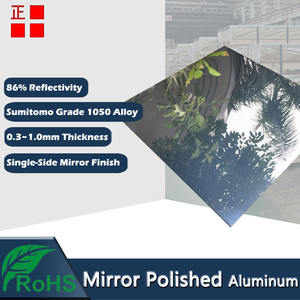 アルミシート1050ホット圧延ミラー400 * 1200mm 0.3-1mm厚さ高研磨仕上げ在庫あり - Product Image 1