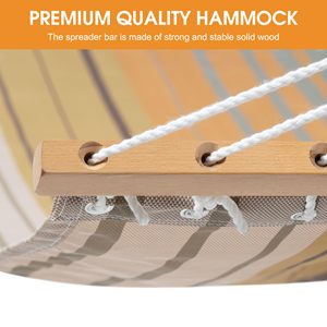 High Quality Quick Dry <b>Hammock</b> With Chains Double Size Spreader Bar Outdoor Patio Yard Poolside Beach <b>Hammock</b> - Product Image 4