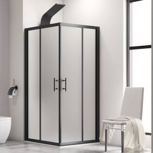 Kamalu KF1000B moderna doccia custodia 90x110 in vetro nero senza cornice in alluminio con ABS impermeabile stile dritto - Product Image 1