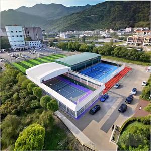 Carpa Retráctil Eléctrica de Tamaño Personalizado con Techo Deslizante para Almacenes Deportivos, Canchas de Pickleball, Pádel y Fútbol - Product Image 1