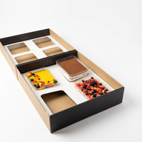 Boîte d'emballage en papier pour tiramisu avec impression de logo personnalisé, papier alimentaire, pâtisserie, boulangerie, emballage en chocolat pour tiramisu