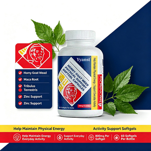 Suplemento de Energía Física para Hombres en Cápsulas Blandas de 800mg con Horny Goat Weed Extra, 60 Unidades, Mejora el Rendimiento en el Ejercicio y Mantiene la Salud - Product Image 2