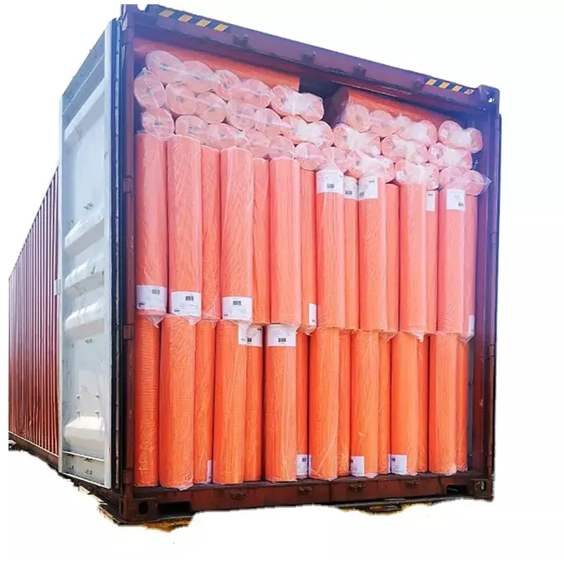 165g beyaz turuncu kaplama fiberglas mesh net bez alkali dayanıklı fiberglas duvar sıva için tel örgü rulosu alçı nq