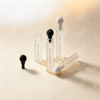 Flacon compte-gouttes en verre dépoli de 1,5/2 ml avec bouchon à bille pour huiles essentielles, huiles de massage, échantillons de parfum, cosmétiques vides, personnalisable avec logo