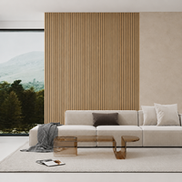 Panneau mural acoustique perforé en MDF moderne sur mesure pour projets hôteliers, chambres d'hôtel et bâtiments commerciaux