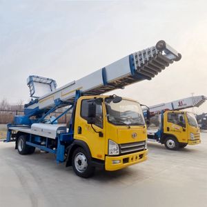 Camión Elevador de Construcción con Control Remoto de Fábrica JIUHE, Camión de Transporte con Escalera de 32 m, Camión Elevador con Cesta - Product Image 5