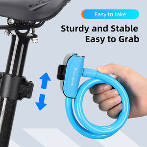 WEST BIKING Contraseña de seguridad Mini espiral de acero <span class=keywords><strong>Cable</strong></span> deporte bicicleta cerraduras 1,1 M colorido bloqueo bicicleta de montaña ciclismo bicicleta bloqueo - Product Image 3