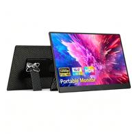 Moniteur portable 16 pouces FHD 1200P Type-C/USB-C, deuxième écran externe pour ordinateur portable, ordinateur de bureau, MacBook, tablette, Switch, haut-parleur intégré