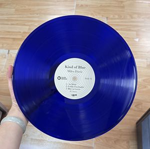<span class=keywords><strong>Disques</strong></span> vinyles personnalisés translucides bleus de 10 pouces, 12 pouces, 180g, 33 1/3/45 tours, pressage de vinyle plat laqué, fabricants de <span class=keywords><strong>disques</strong></span> vinyles LP - Product Image 1