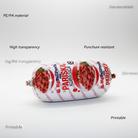 Boyaux de saucisses en polyimide souple de qualité alimentaire personnalisables PA/PE avec logo sur mesure