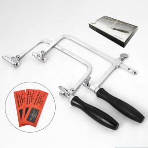 TSK Deutschland Qualität Verstellbarer U-förmiger Sägerahmen Schwarzer Griff Handsäge für Holzarbeiten & Schmuckherstellung Stichsäge - Product Image 1