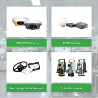 E1 Galileo RTK Base dan Rover Set Akurasi Sentimeter GPS Frekuensi Ganda IP68 Tahan Air Suhu Operasi -45~75°C 15KM UHF