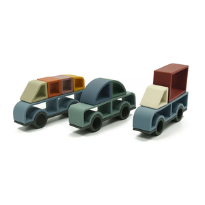 Thiết kế mới giáo dục Silicone xe đồ chơi khối xây dựng đồ chơi trẻ em cấp thực phẩm Silicone xếp chồng - Product Image 3