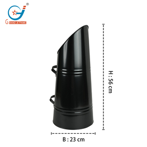 Vente directe d'usine Seau à cendres en métal de 6.1 gallons Accessoires de <span class=keywords><strong>cheminée</strong></span> Outil de <span class=keywords><strong>cheminée</strong></span> Revêtement en poudre pour <span class=keywords><strong>cheminée</strong></span> intérieure - Product Image 2