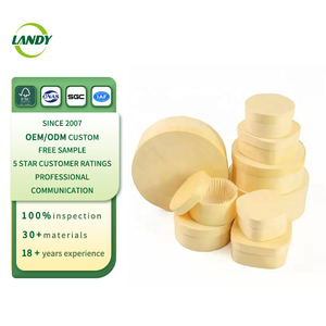 Dùng Một Lần Bằng Gỗ Pho Mát chăn thả Bánh Hộp Vòng Hình Bầu Dục Kraft Giấy Nắp Thực Phẩm Container Cho Món Tráng Miệng Cửa Hàng Mang Đi - Product Image 1