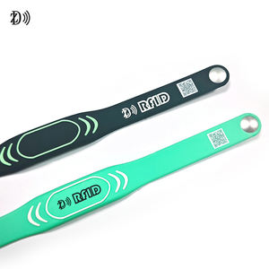 색상 사용자 정의 ISO14443A RFID 현금없는 지불 팔찌 MIFARE DESFire EV1 2K NFC 팔찌 - Product Image 4