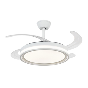 <span class=keywords><strong>Ventilador</strong></span> de <span class=keywords><strong>Techo</strong></span> Moderno de 42 Pulgadas con Aspas Retráctiles y Luces, Motor <span class=keywords><strong>Silencioso</strong></span> de Cobre, para Sala de Estar y Dormitorio, 72W - Product Image 2