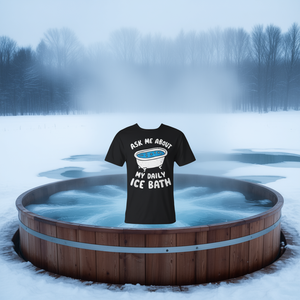 Camiseta Unisex con Cuello Redondo y Manga Corta para Adultos con Estampado Gráfico de Baño de Hielo Diario - Pídelo a Mí - Product Image 3