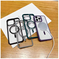 Coque de téléphone magnétique sans fil pour iPhone 16 Pro Max Vente en gros de luxe PC TPU Coque de téléphone pour iPhone 16 15 14 13 Pro XS Max