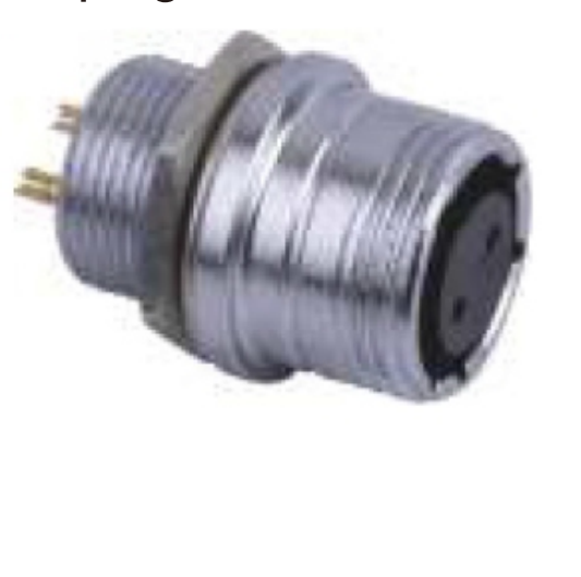 P20F-2B Brass Power PC Pipe Cable Type Backward Installed Plug 20mm 250V Circular Aviation Connector Waterproof 2-14 PIN