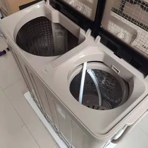 Máquina de lavar roupa semiautomática com capacidade de lavagem Máquina de lavar roupa com banheira dupla de grande capacidade e desidratação mais vendida elétrica de 15kg