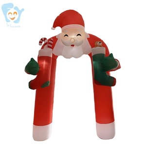 Arche de Noël gonflable en polyester éclairée par LED de 9 pieds x 7 pieds pour l'extérieur - Product Image 4