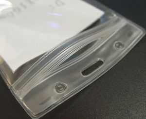 Vente directe d'usine, porte-carte d'identité en plastique souple transparent et imperméable, porte-badge - Product Image 4