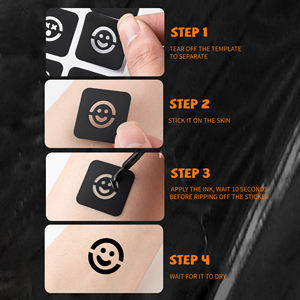 Tatuaje temporal pegatina Perfume larga duración impermeable cara cuerpo tatuajes pegatinas para mujeres y hombres - Product Image 6