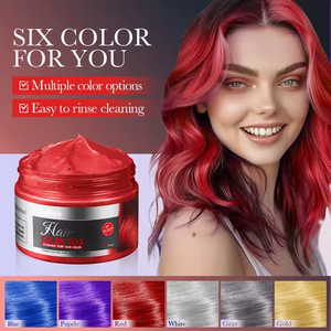 Crème de coiffure professionnelle 6 couleurs à faible teneur en ammoniac Style de rue semi-permanent pour les familles utilisation de cire de marque privée pour les cheveux - Product Image 3