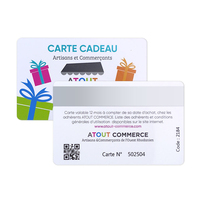 Tarjetas de Regalo de PVC con Código QR y Código de Barras Impresos Personalizados, Tarjetas de Fidelización para Negocios, Membresía y Descuentos