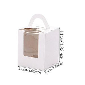 Cajas <span class=keywords><strong>para</strong></span> Cupcakes con Asa y Ventana, Cajas <span class=keywords><strong>de</strong></span> Papel <span class=keywords><strong>para</strong></span> Pastelería, Caja <span class=keywords><strong>para</strong></span> Pasteles <span class=keywords><strong>para</strong></span> Fiestas <span class=keywords><strong>de</strong></span> Cumpleaños y Bodas - Product Image 2