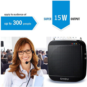 <span class=keywords><strong>Shidu</strong></span>-miniamplificador <span class=keywords><strong>de</strong></span> <span class=keywords><strong>voz</strong></span> portátil para profesores, altavoz con cable, micrófono recargable, 18W, para hablar en público - Product Image 3
