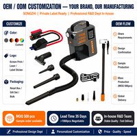 Démarreur de voiture multifonction 8-en-1 couleur personnalisée, gonfleur 150 PSI, chargeur sans fil, aspirateur, lumière d'urgence LED, OEM ODM CE BIS