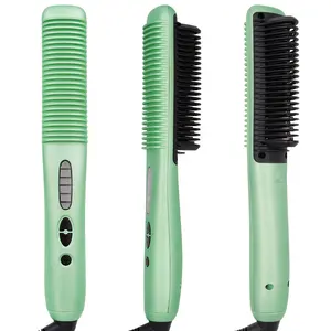 2024 Heating Comb Straightener Fast Heating Up Electric Straightening Brush Nice Price Hair Straightener