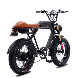 Vélo électrique pliable à pneus larges, cadre en acier, 21 vitesses, moteur 1000W, batterie lithium 14Ah, roues 20"x4.0 - Product Image 6