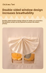 Carpa de Juego Plegable para Niños, Castillo de Princesa, Base Secreta para Niños y Niñas, Interior y Exterior, con Tela de Poliéster - Product Image 4