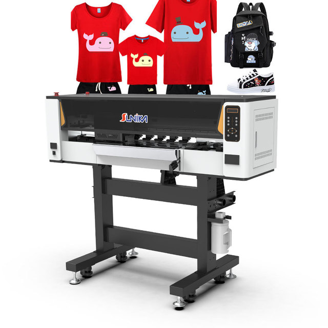 Sunika Hot Floor Type Roll to Roll 600mm CMYK Color DTF Printer Printing Machine for All Cloth Tshirt